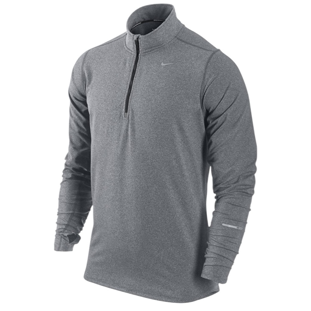 Nike Dri-Fit Element Running 1/4 Zip Pullover Men’s Small Gray‎